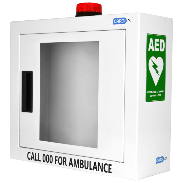 CARDIACT Alarmed AED Cabinet with Strobe Light (CC-50)