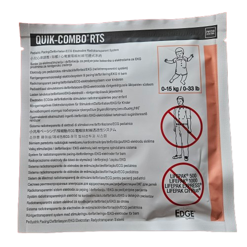 LIFEPAK Quik-Combo LP12, LP15 & LP20E Paediatric Electrodes RTS (LP-PAD-PED/11996-000093)