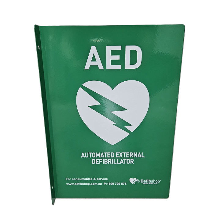AED 90-Degree Metal Wall Sign - A4 (SIGN20-DFS) - Image 3