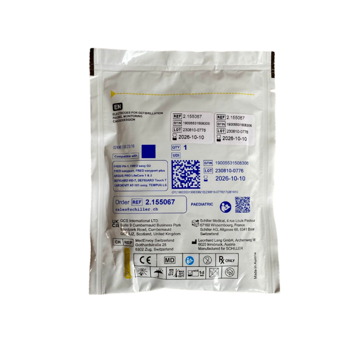 Schiller FRED PA-1/Easyport Paediatric Electrode Pads (2.155067) - Image 2
