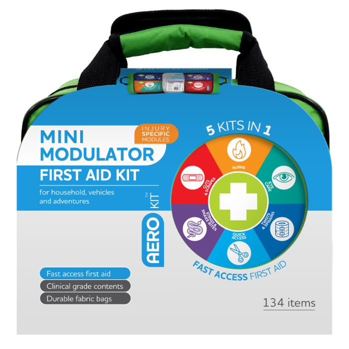 AEROKIT Mini Modulator - 5 Kits in 1 - First Aid Kit [AFAKMODS3] - Image 3
