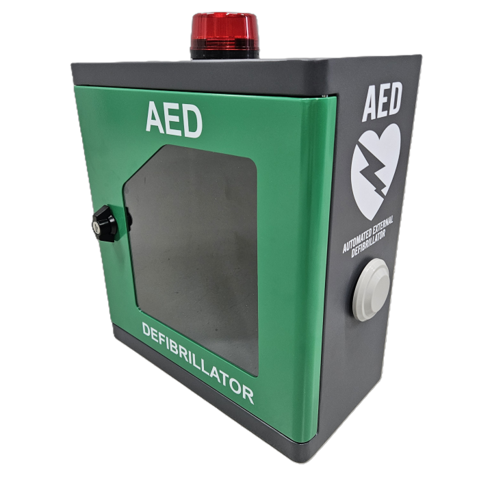 Aluminium Lightweight Indoor/Outdoor Wall-mounted AED Cabinet [Alarm and Strobe Light] (CAB10-DFS) - Image 4