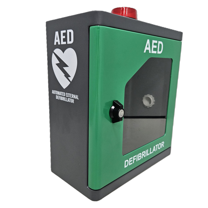 Aluminium Lightweight Indoor/Outdoor Wall-mounted AED Cabinet [Alarm and Strobe Light] (CAB10-DFS) - Image 3