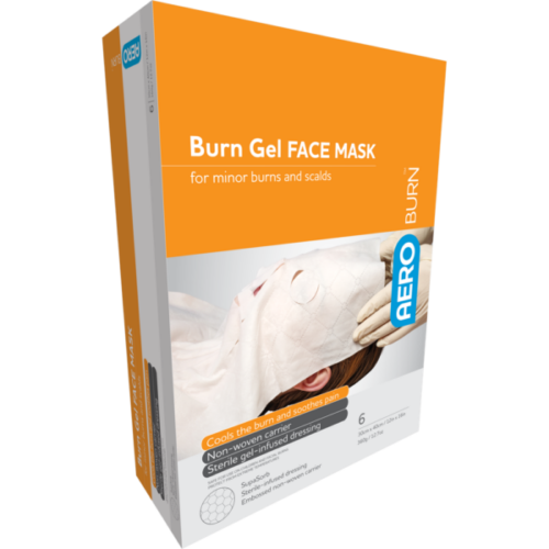AEROBURN Burn Gel Face Mask Dressing [Box/12] - [30 x 40cm] - (ABD34)